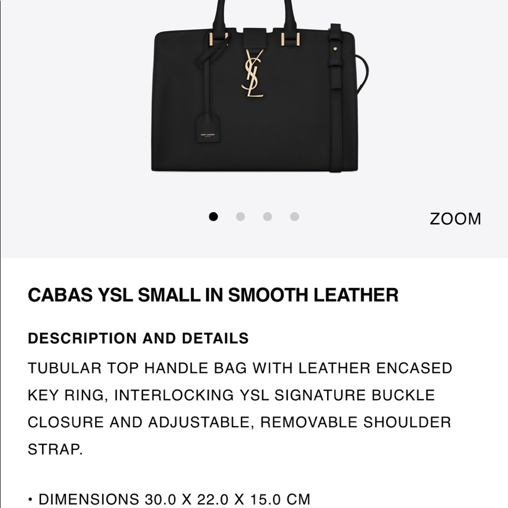 YSL small cabas - black/gold - Picture 6 of 7